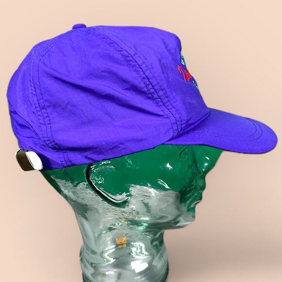 Vintage 90s Bourbon Street French Quarter New Orleans Souvenir Hat Purple - Picture 4 of 5